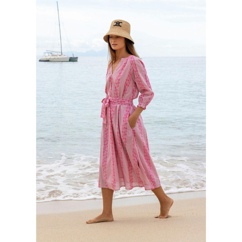 Anouk Women's Kaftan Pink Seashells, Pink
