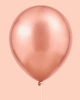 Rose Gold Chrome Pack - 25 metallic balloons