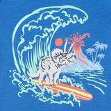 Boys Graphic Tee | Surfing Dino