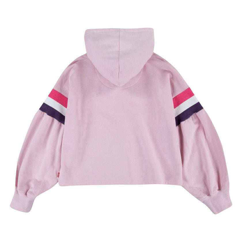 Pink Logo Print Hoodie