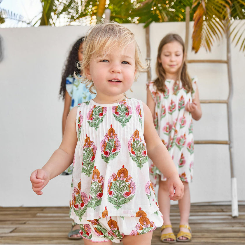 Baby Girls Jaipur 2-PC Set - Pink Bellflower