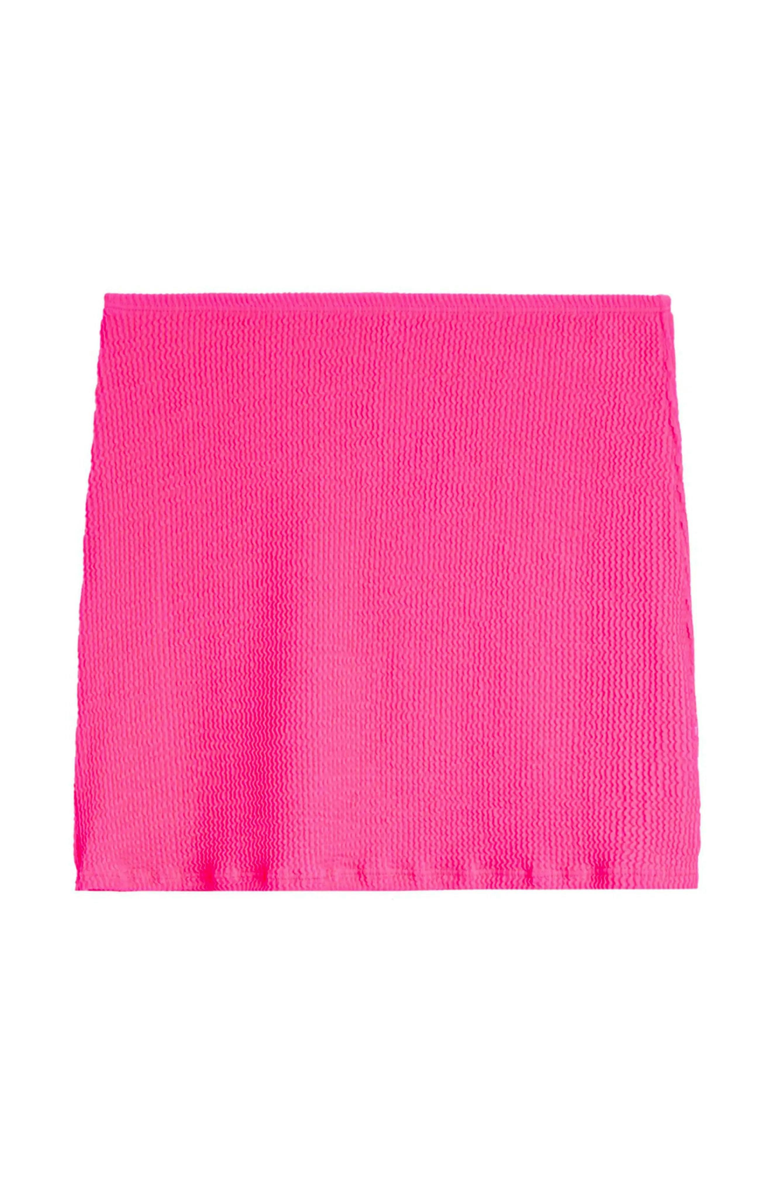 Portia-Crinkle Skirt- Fuschia