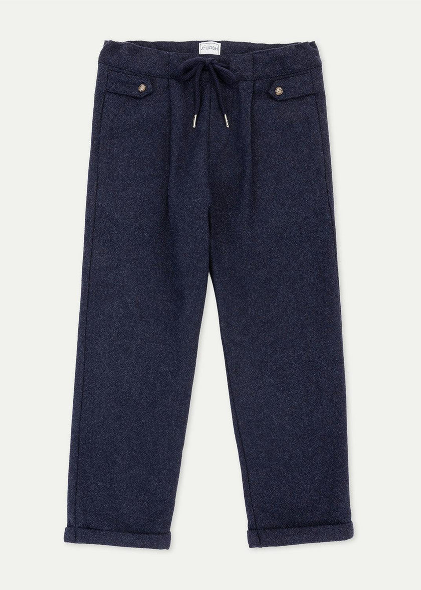 The Navy Flannel Jogger Trousers