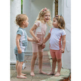 Color-Block Pocket Tee & Short Set