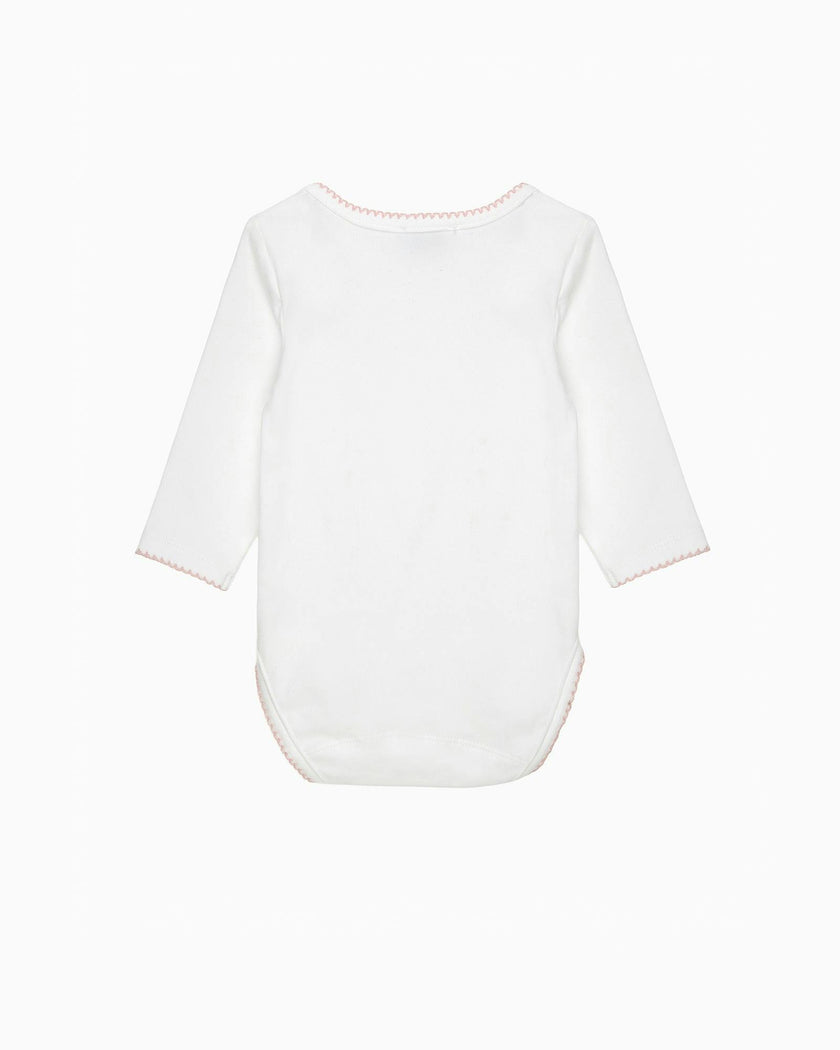 Baby Bunny Embroidered Envelope Bodysuit