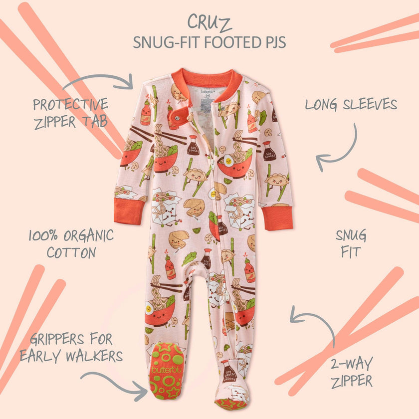 CRUZ Snug Fit Footed Sleeper