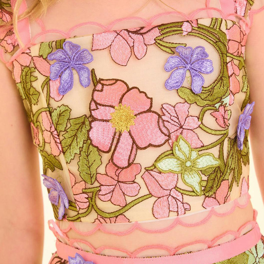 Bonnie Sleeve Embroidered Top
