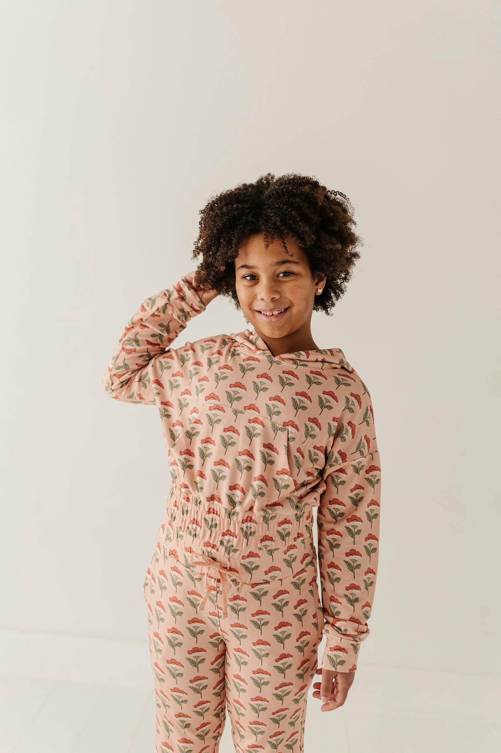 Girls Hoodie Pullover in Naiara Floral