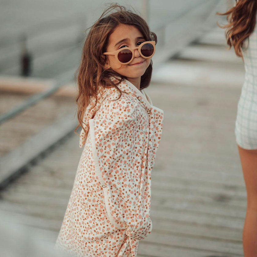 Classic | Sustainable Sunglasses | Plant-Based Bendable Polarized - Child | 3-8 Y | Buckwheat