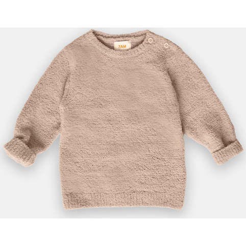 Baby Fuzzy Crew Neck Long Sleeve Top