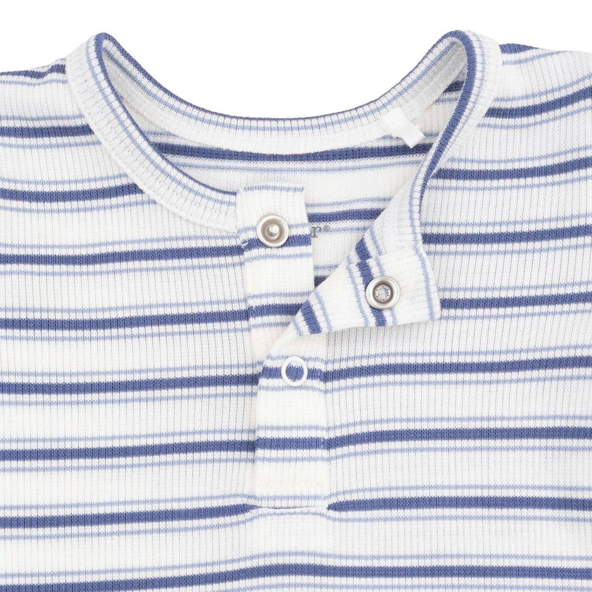 Vintage Stripe Blue - Long Sleeve Henley Play Set