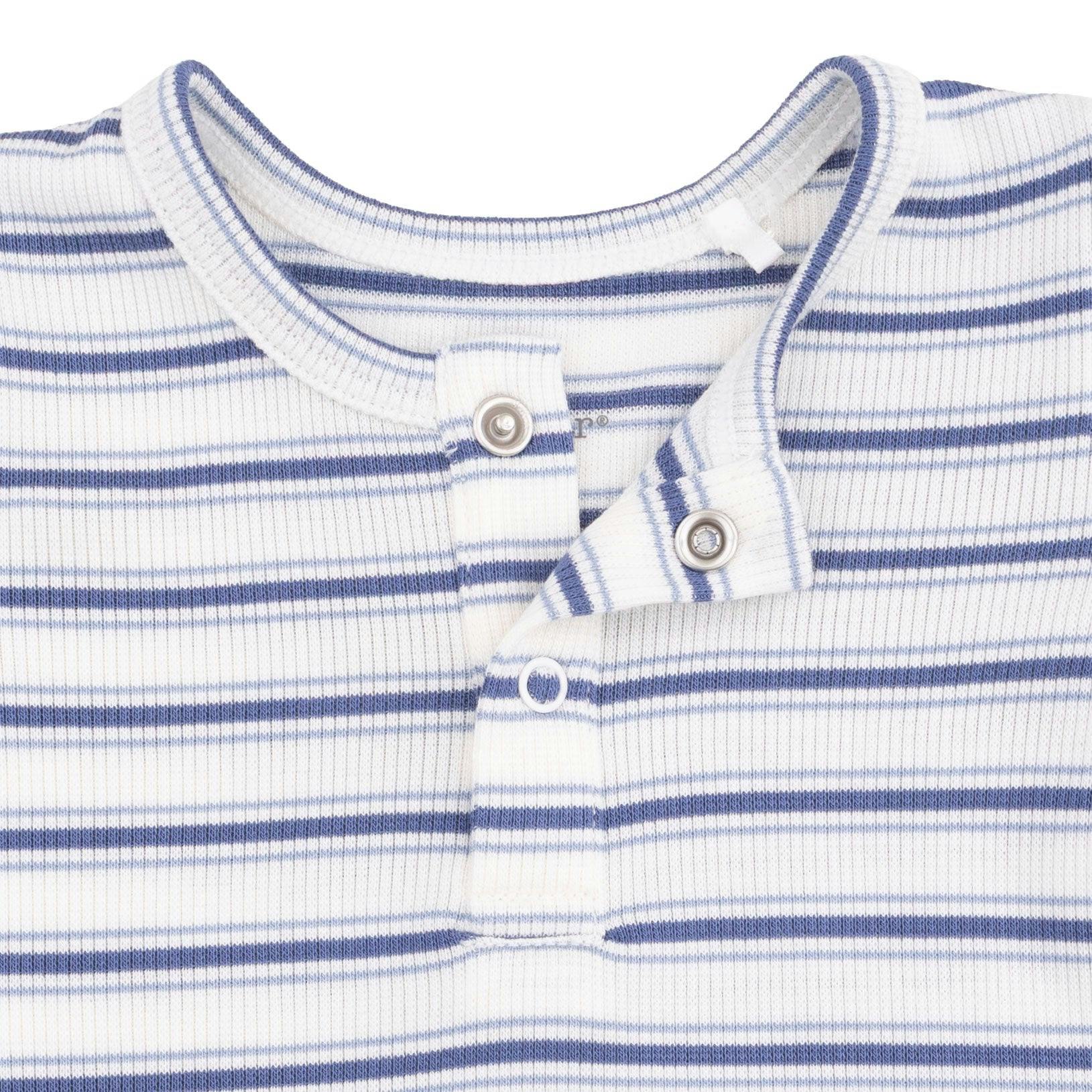 Vintage Stripe Blue - Long Sleeve Henley Play Set