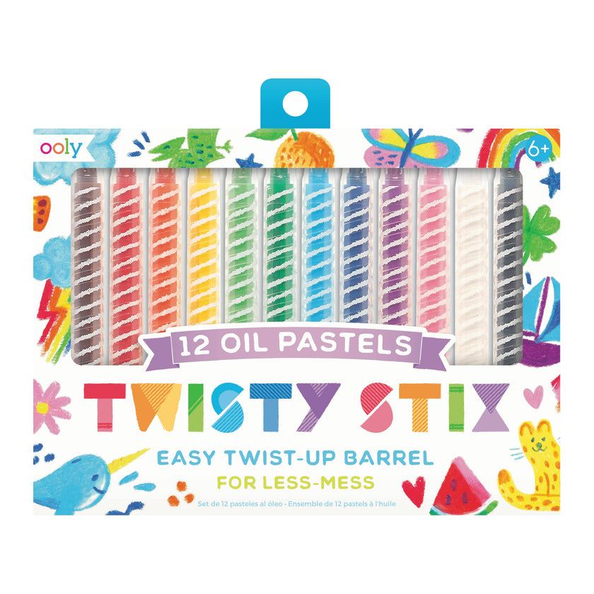 Twisty Stix Oil Pastels - Set of 12