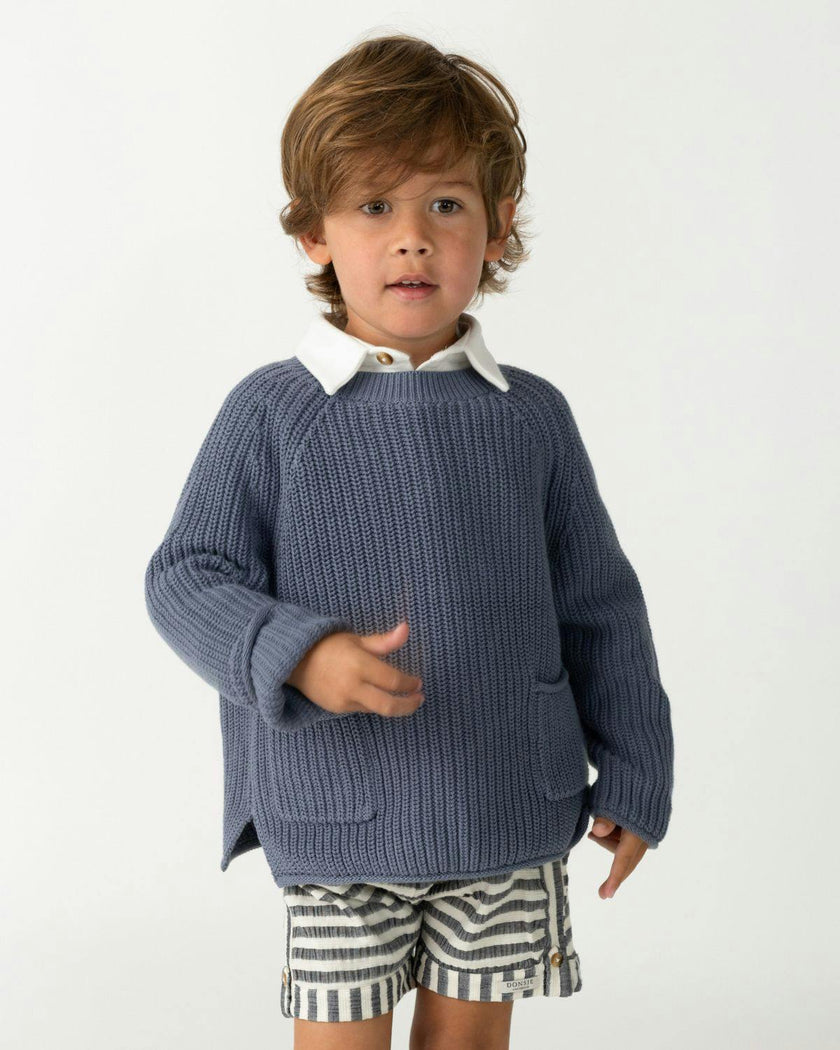 Stella Sweater | Steel Blue