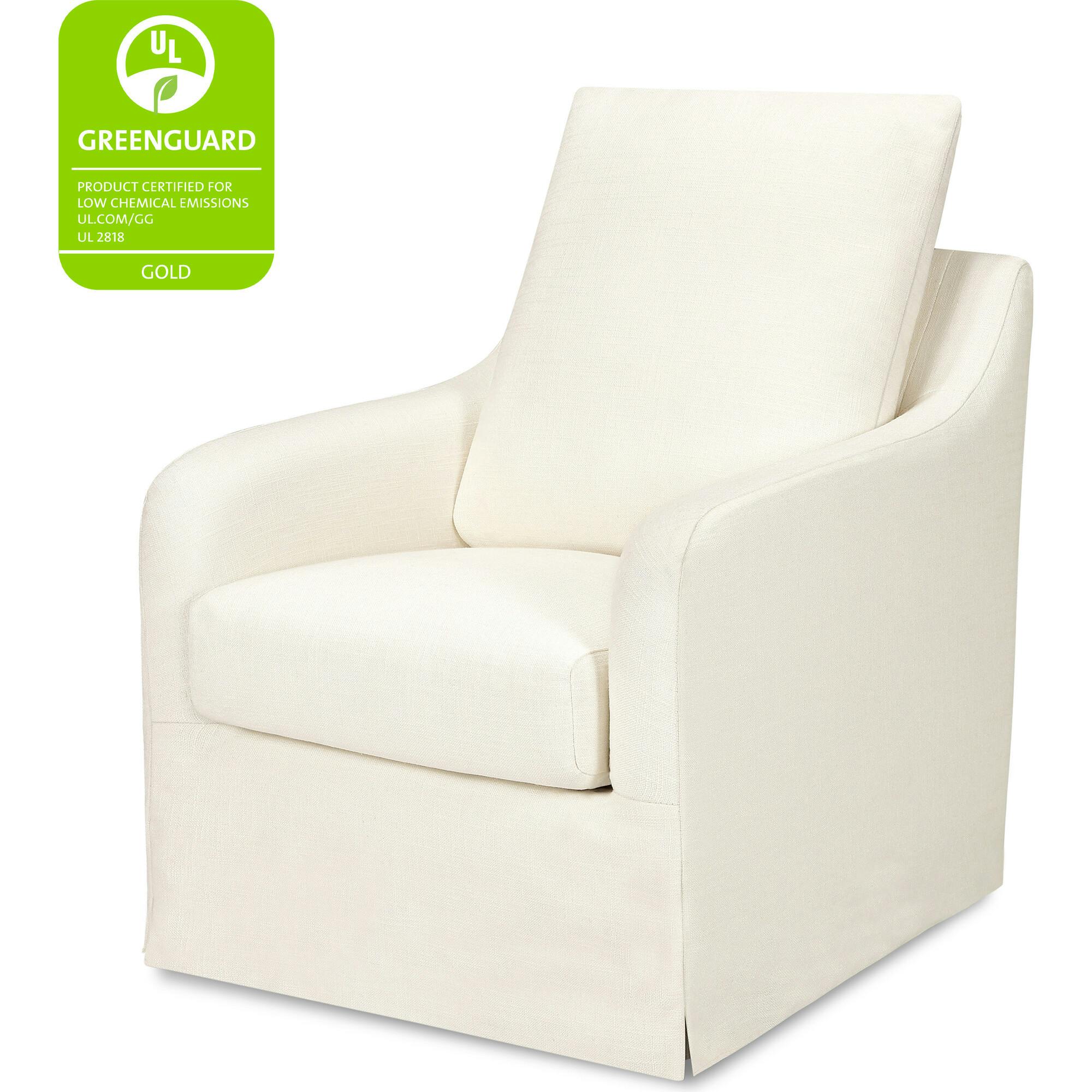 Reese Eco-Linen Slip Cover Swivel Glider