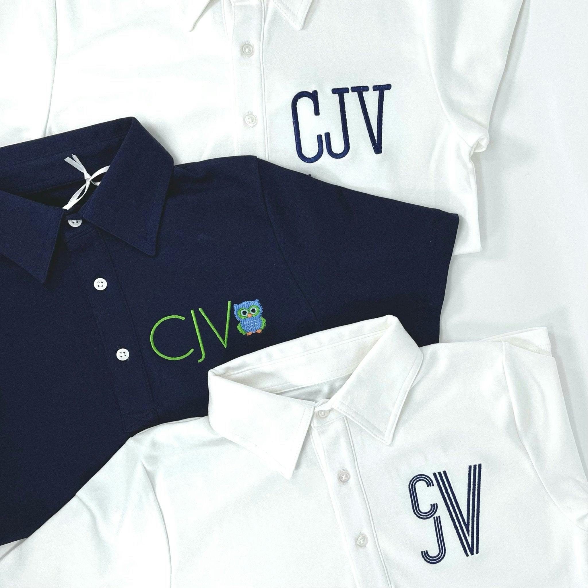 Griffin Boys' Pima Cotton Polo Golf Shirt White
