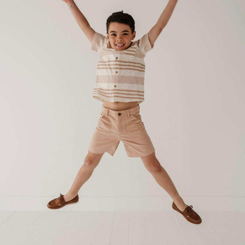 Boy's Collar Button Shirt