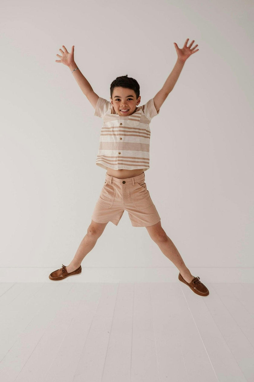 Boy's Collar Button Shirt