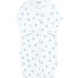 Blue Heart Print Converter Gown