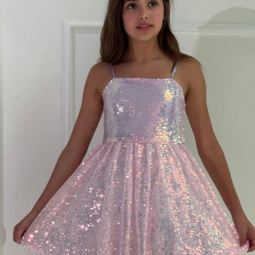 Lavender Haze Gems Bubble Dress