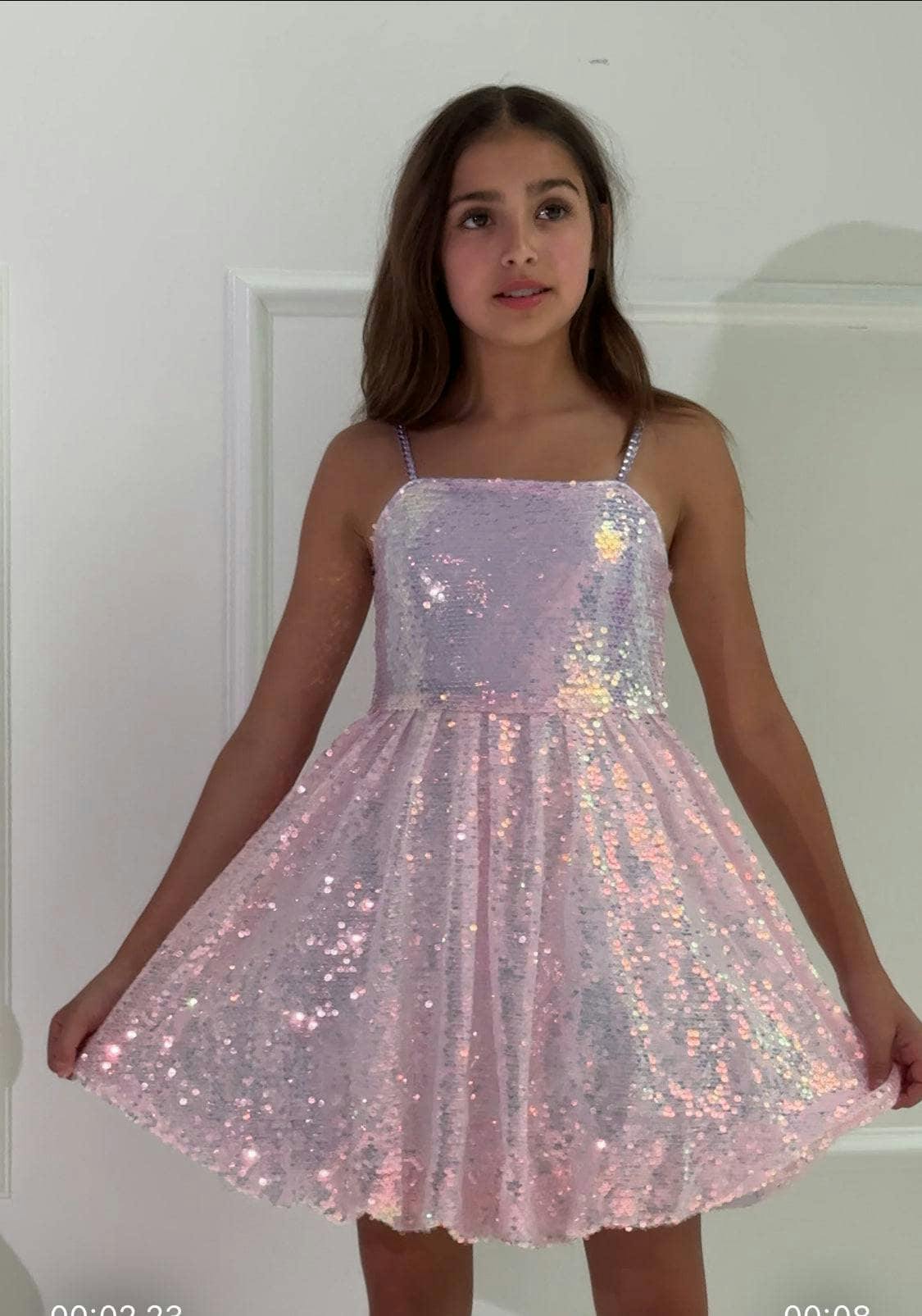 Lavender Haze Gems Bubble Dress