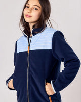 Kids Fleece Jacket in Navy Blue
