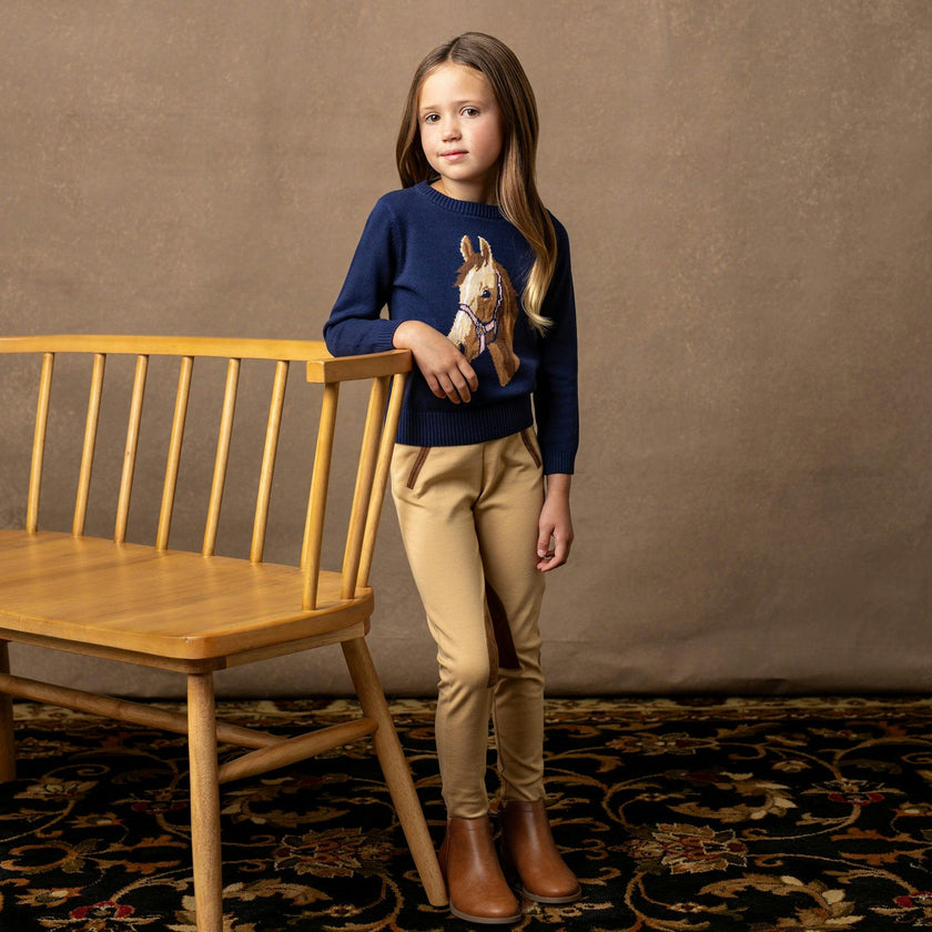 Organic Horse Intarsia Sweater