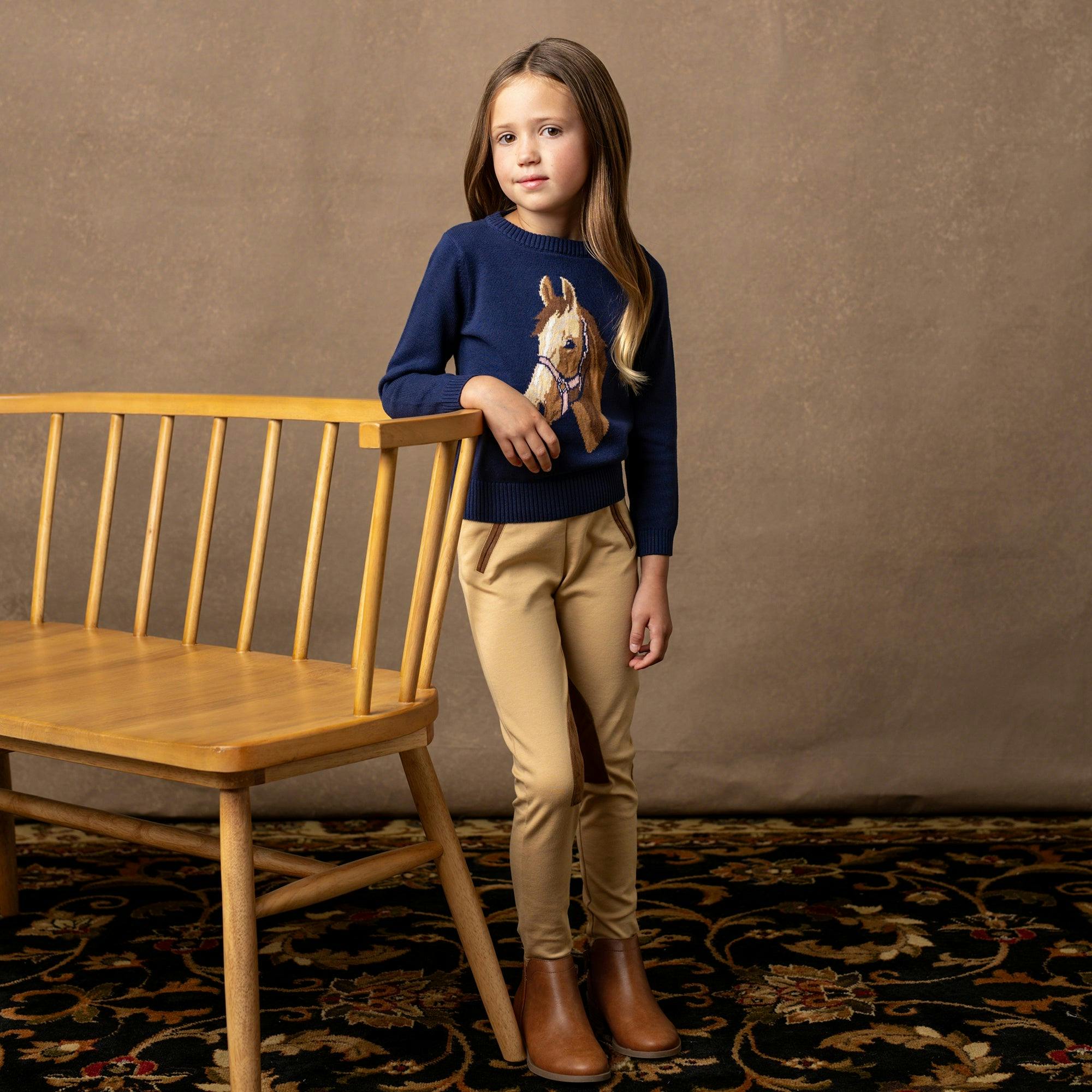 Organic Horse Intarsia Sweater