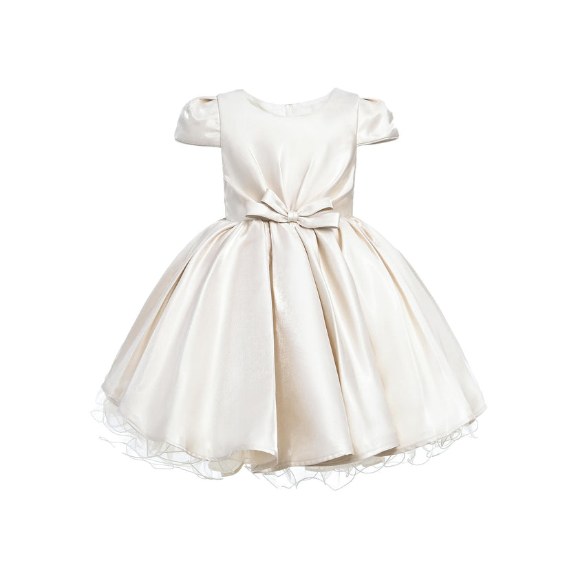 Champagne Bow Short Solera Dress