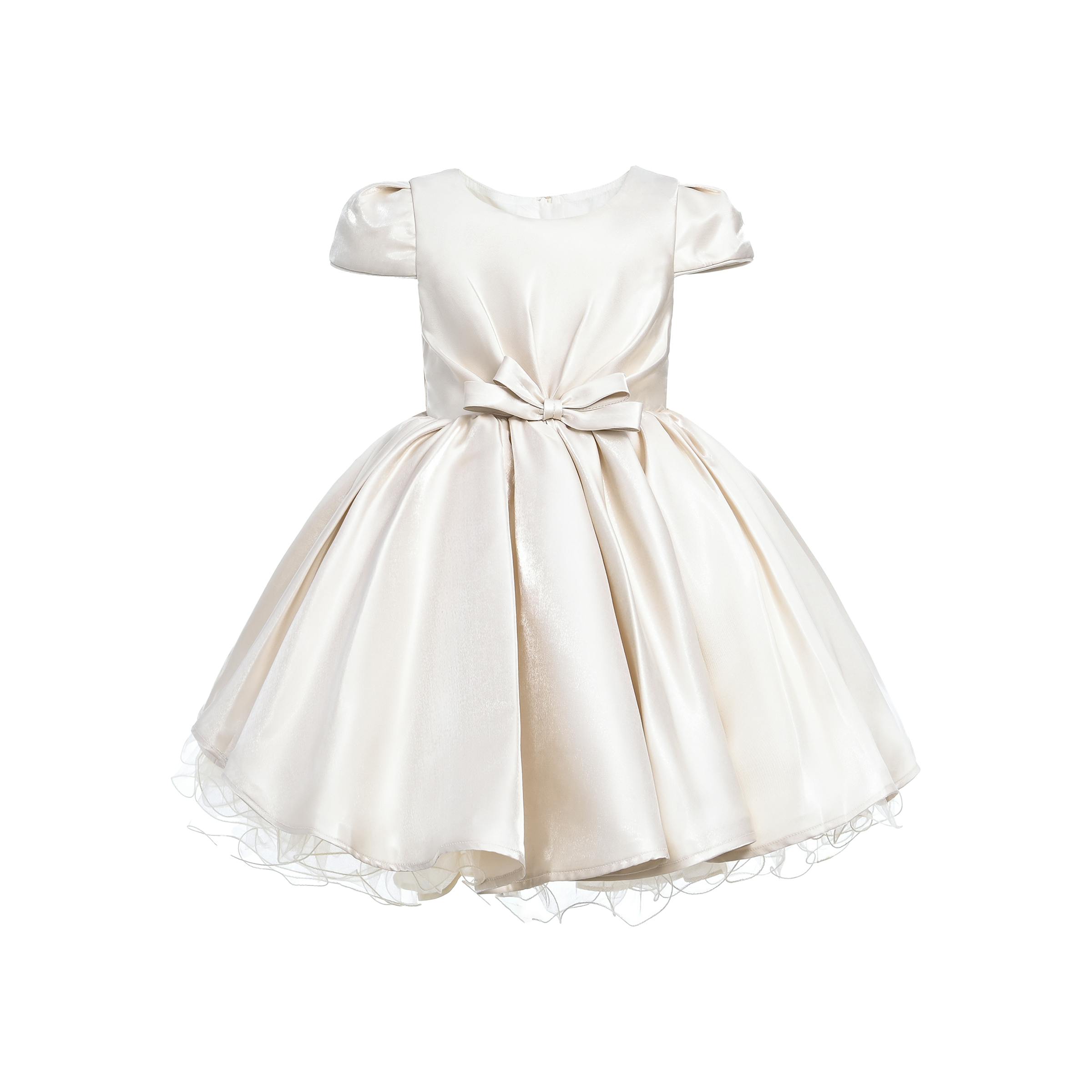 Champagne Bow Short Solera Dress