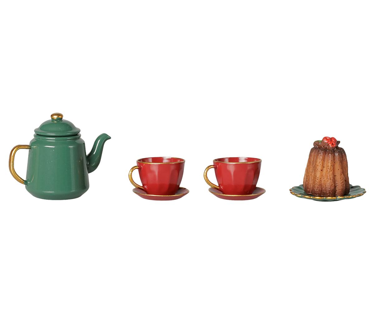 Christmas tea party, Mouse - Red/Green