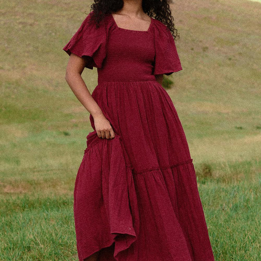 Lennon Maxi Dress in Wildberry