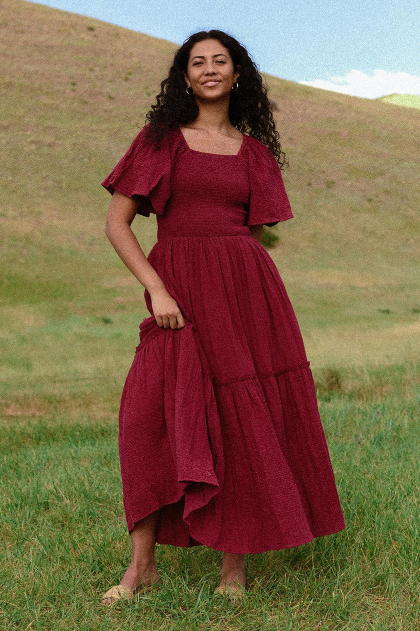 Lennon Maxi Dress in Wildberry