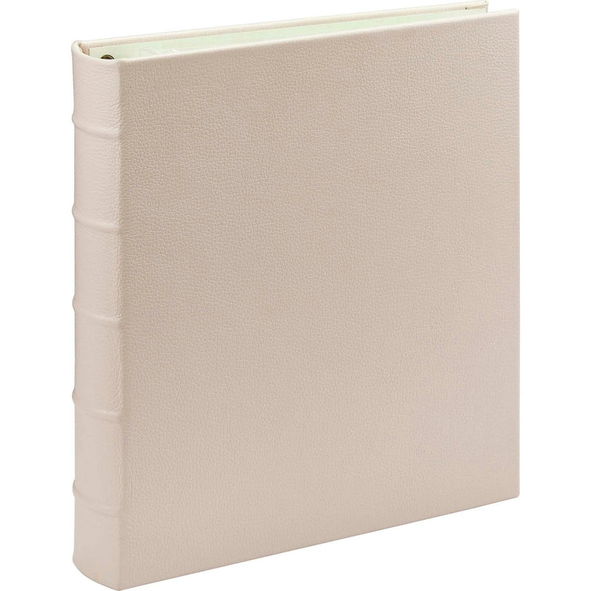 Large Clear Pocket Pebble Grain Leather Photo Album