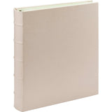 Large Clear Pocket Pebble Grain Leather Photo Album