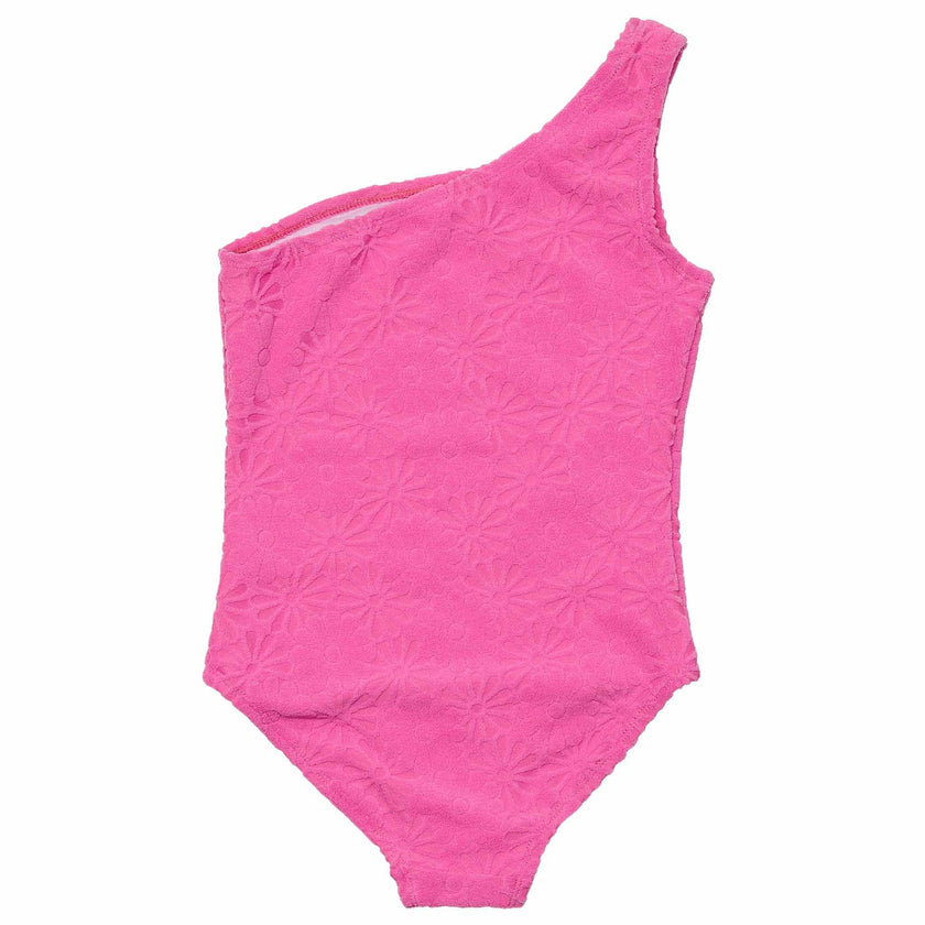 Plush Terry UPF50+ One Shoulder Swimsuit