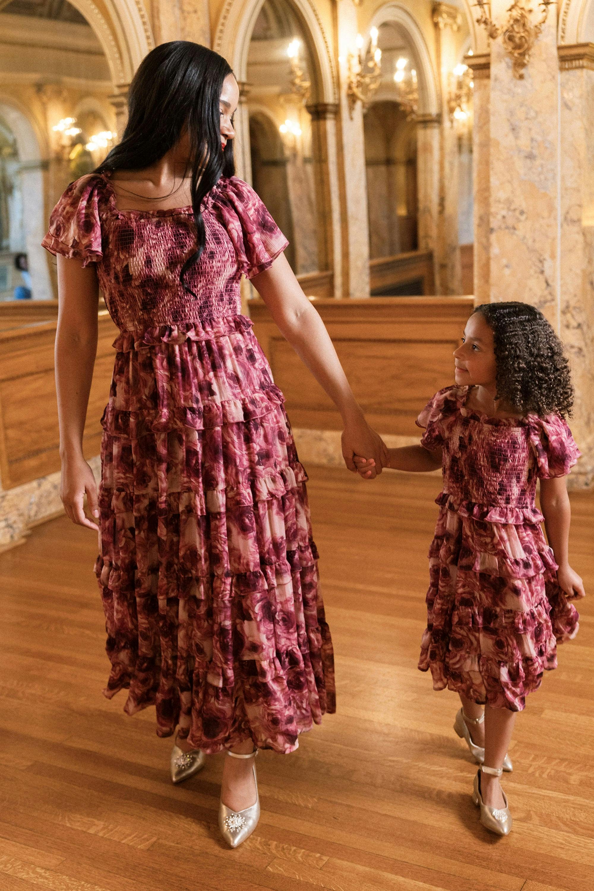 Winnie Dress in Dreamy Roses