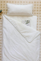 [NEW] XL Organic Nap Mat- Blue Stripe