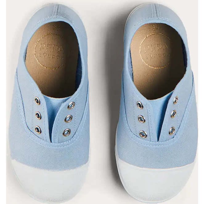 Canvas Plimsolls in Blue (20-37EU)