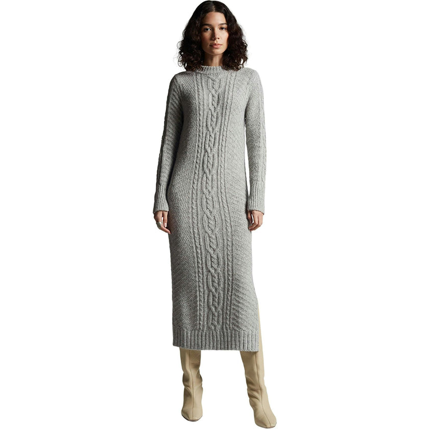 LORA SWEATER DRESS | PALE GREY