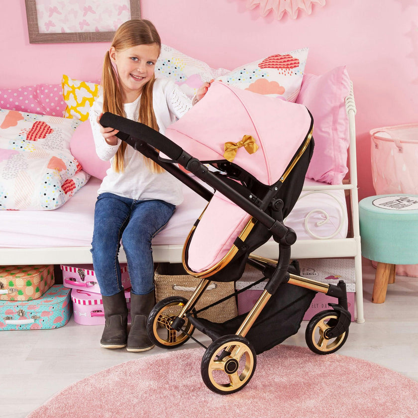 Bayer Design Dolls: Pram Neo Vario - Pink