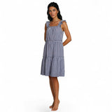 Women's Hepburn Gingham Navy Nightie