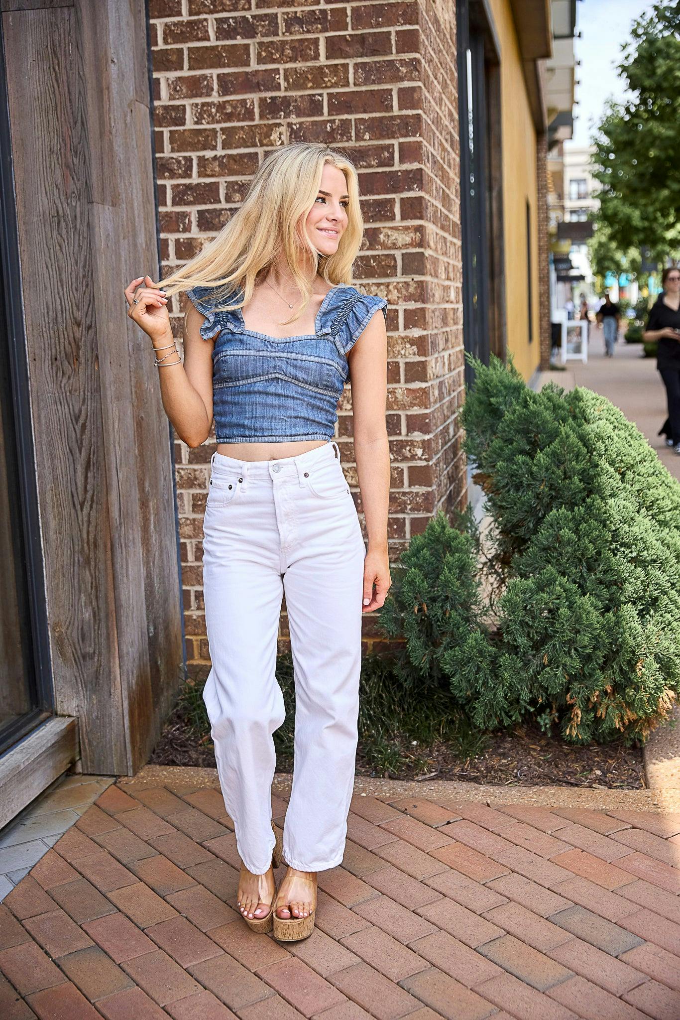 Landry Ruffle Top