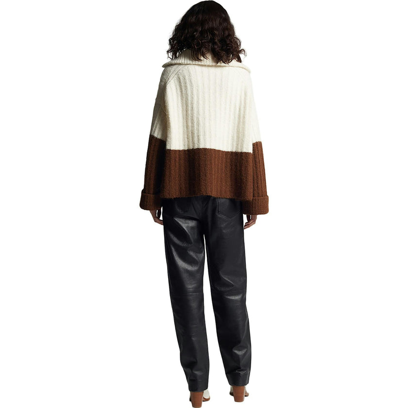 UMA COLOR-BLOCK PONCHO
