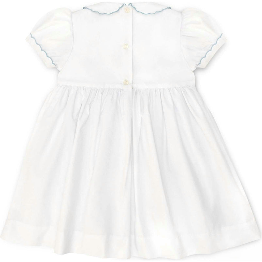 Eloise Dress in Smocked Sailboats