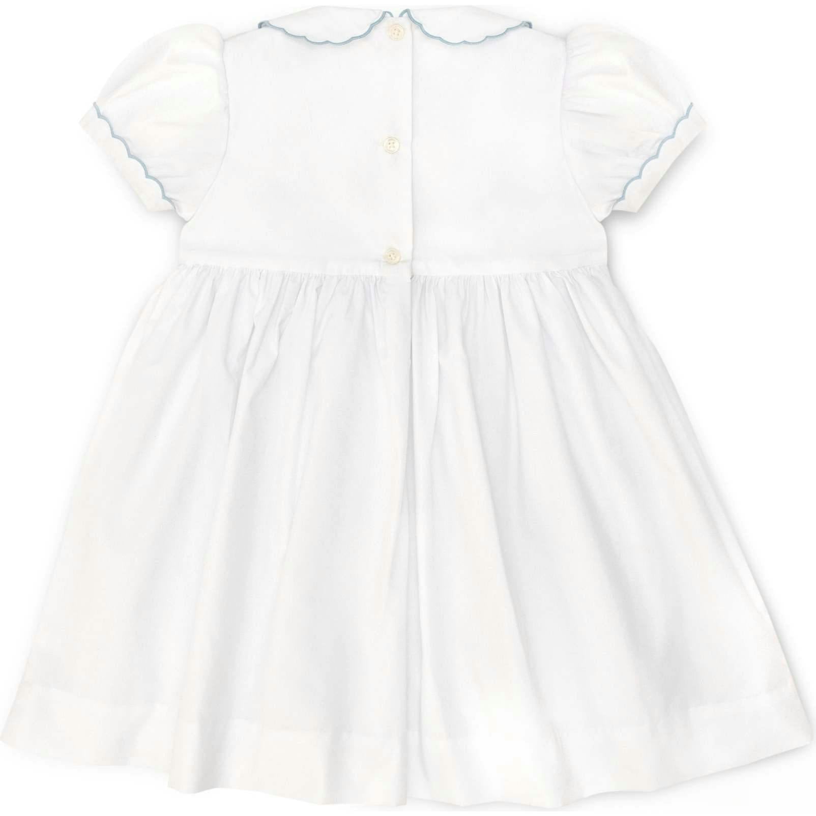 Eloise Dress in Smocked Sailboats