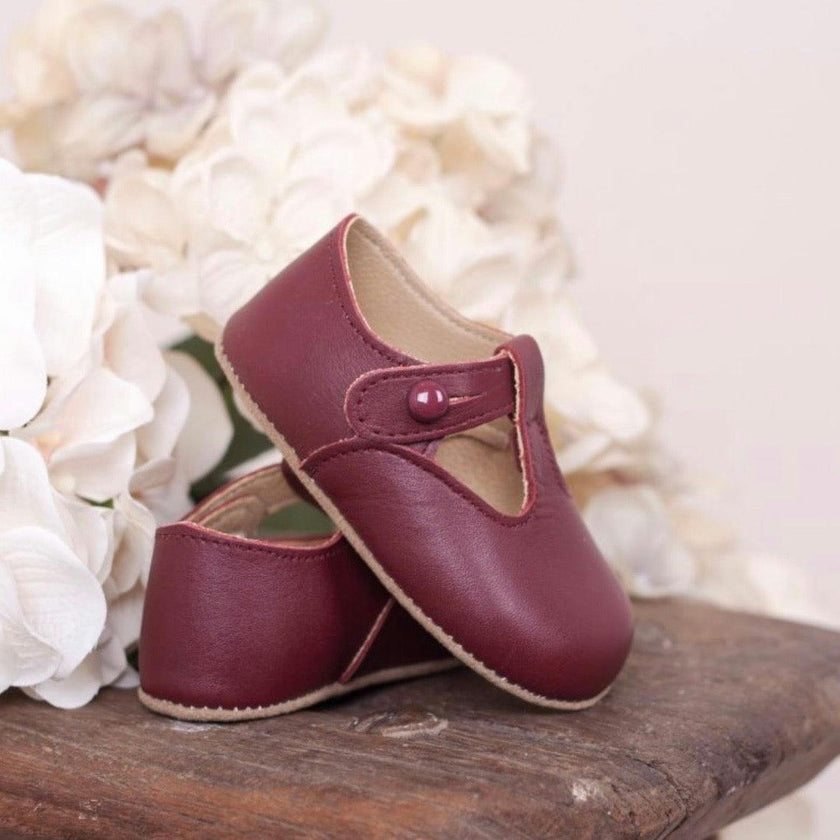 Alex Pre-Walker Baby Shoes - So Burgundy