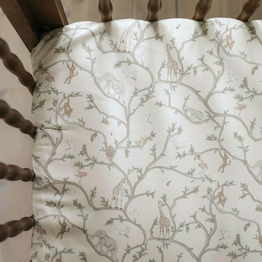 Animal Parade Crib Sheet