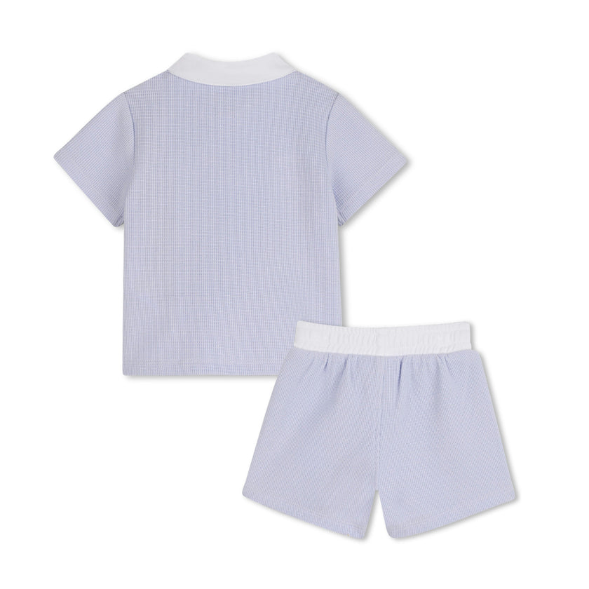 Light Blue Polo Baby Set