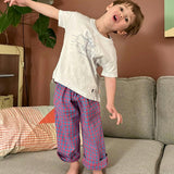 Purple Plaid Pants
